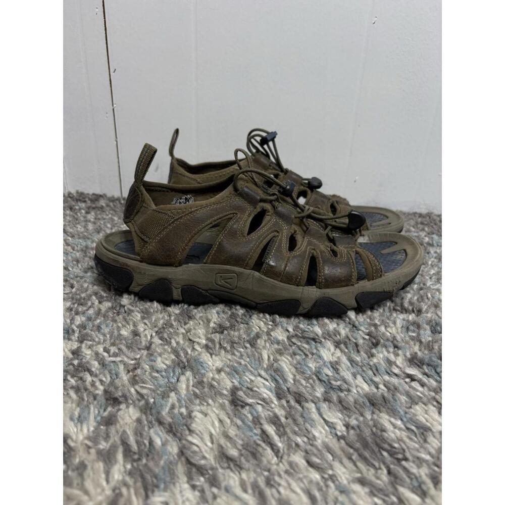 Keen Shoes Mens 10 Newport H2 Open Toe Daytone Sandals Leather Caged Toggle